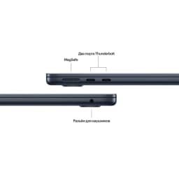 MacBook Air (M3, 2024) 8/512GB, Midnight - вид 3