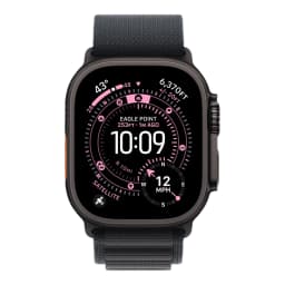 Apple Watch Ultra 3 (2025) Black Case with Black Alpine Loop(Черный ремешок) - вид 2