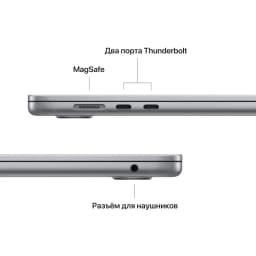 MacBook Air 15 (M2, 2023) 8/512GB, Space Gray - вид 4
