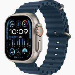 Apple Watch Ultra 2 (2024) Titanium Case with Blue Ocean Band(Синий ремешок) - вид 2