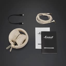 Беспроводные наушники Marshall Major V Cream(Кремовый) - вид 3
